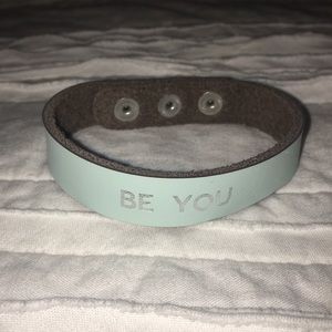 THIRTY ONE 31 TEAL BE YOU LEATHER BRACELET